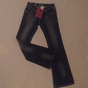 Rock & Roll Girls Broad Stitch Jeans